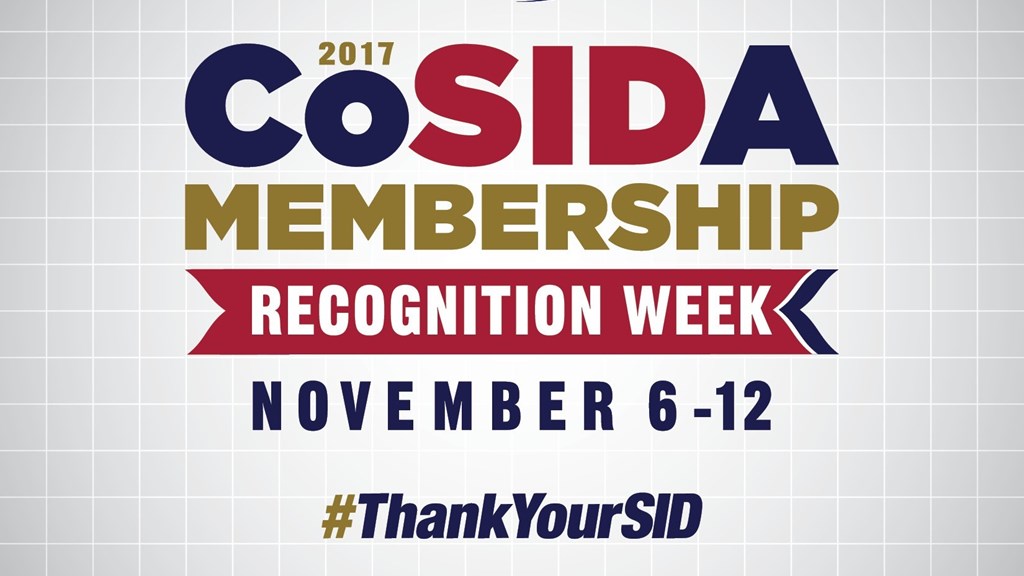 Celebrating 2017 CoSIDA Membership Recognition Week